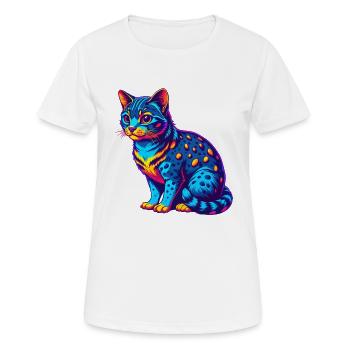 Australian Spotted Mist Cat Breed Cartoon Kawaii A - Women's Breathable T-Shirt - white - Front - AI Model Female 172 dark (172cm)