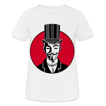 Vintage Anonym - Frauen T-Shirt atmungsaktiv - Weiß - Vorne - AI Model Female 172 dark (172cm)