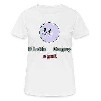 Birdie, Bogey, egal - Frauen T-Shirt atmungsaktiv - Weiß - Vorne - AI Model Female 172 dark (172cm)