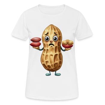 Erdnuss Erdnüsse Nuss Nüsse Kind Kinder Baby - Frauen T-Shirt atmungsaktiv - Weiß - Vorne - AI Model Female 172 dark (172cm)