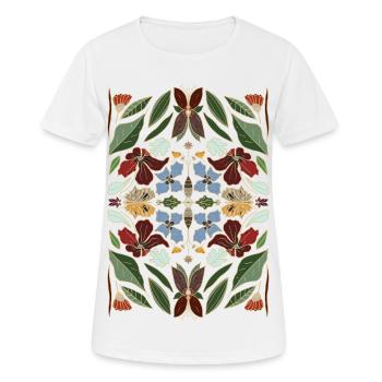 My dear garden - Women's Breathable T-Shirt - white - Front - AI Model Female 172 dark (172cm)