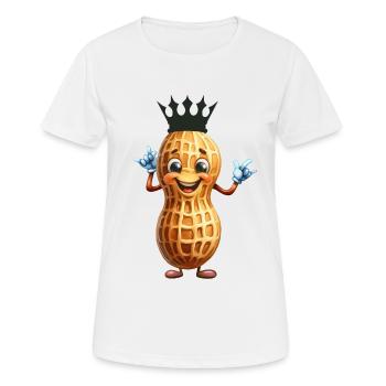 Erdnuss König Erdnusse Nuss Nüsse Erdnüsse - Frauen T-Shirt atmungsaktiv - Weiß - Vorne - AI Model Female 172 dark (172cm)