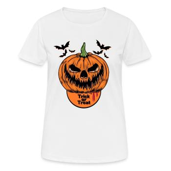 Trick or Treat Halloween - Frauen T-Shirt atmungsaktiv - Weiß - Vorne - AI Model Female 172 dark (172cm)
