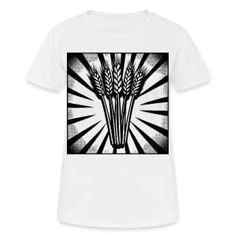 5 Ears of Wheat Highlight Dark - Women's Breathable T-Shirt - white - Front - AI Model Female 172 dark (172cm)