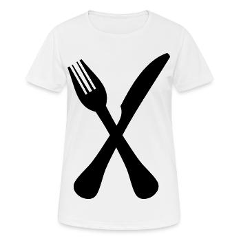 Couverts - T-shirt respirant Femme - blanc - Devant - AI Model Female 172 dark (172cm)