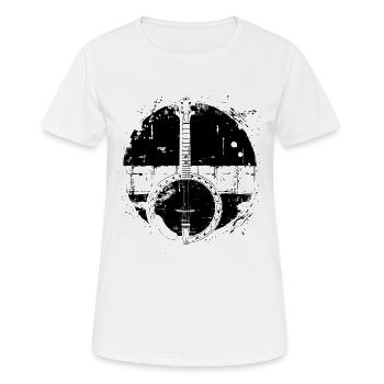 Banjo - Frauen T-Shirt atmungsaktiv - Weiß - Vorne - AI Model Female 172 dark (172cm)