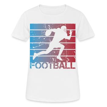 Football Player - Women's Breathable T-Shirt - white - Front - AI Model Female 172 dark (172cm)