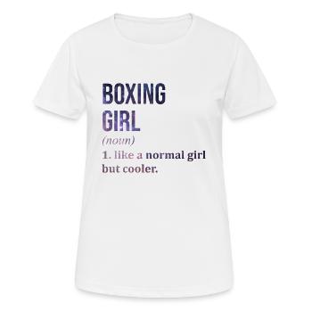 Boxen Boxen Boxen - Frauen T-Shirt atmungsaktiv - Weiß - Vorne - AI Model Female 172 dark (172cm)