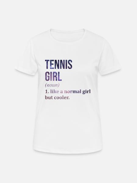 Tennis Tennis Tennis - Frauen T-Shirt atmungsaktiv - Weiß