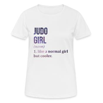 Judo Judo - Frauen T-Shirt atmungsaktiv - Weiß - Vorne - AI Model Female 172 dark (172cm)
