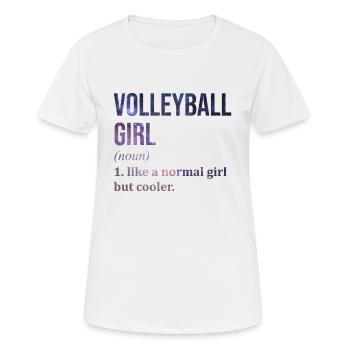 Volleyball Volleyball Volleyball - Women's Breathable T-Shirt - white - Front - AI Model Female 172 dark (172cm)