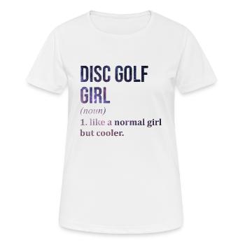 Disc Golf Disc Golf Disc Golf - Women's Breathable T-Shirt - white - Front - AI Model Female 172 dark (172cm)