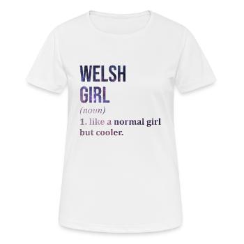 Wales - Women's Breathable T-Shirt - white - Front - AI Model Female 172 dark (172cm)
