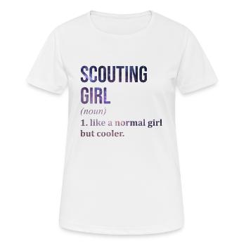 Pfadfinder Pfadfinder Pfadfinder - Frauen T-Shirt atmungsaktiv - Weiß - Vorne - AI Model Female 172 dark (172cm)
