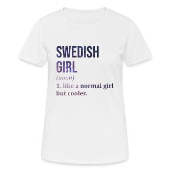 Schweden, Schweden, Schweden - Frauen T-Shirt atmungsaktiv - Weiß - Vorne - AI Model Female 172 dark (172cm)