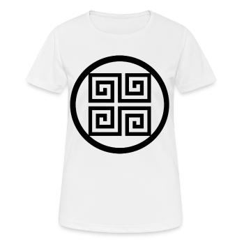 Greek symbol - Women's Breathable T-Shirt - white - Front - AI Model Female 172 dark (172cm)