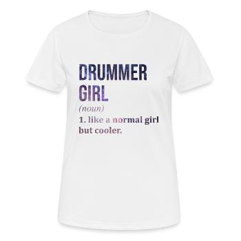 Drummer Drummer Drummer - Women's Breathable T-Shirt - white - Front - AI Model Female 172 dark (172cm)