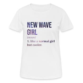 Neue Welle Neue Welle Neue Welle - Frauen T-Shirt atmungsaktiv - Weiß - Vorne - AI Model Female 172 dark (172cm)