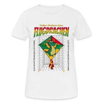 Flugdrachen Besitzer - Frauen T-Shirt atmungsaktiv - Weiß - Vorne - AI Model Female 172 dark (172cm)