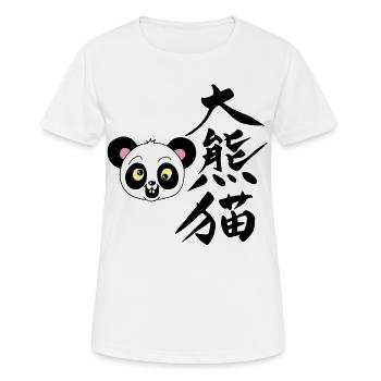 Kawaii Manga Panda - Women's Breathable T-Shirt - white - Front - AI Model Female 172 dark (172cm)