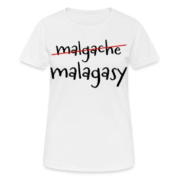 Diagonale Rote Linie - Frauen T-Shirt atmungsaktiv - Weiß - Vorne - AI Model Female 172 dark (172cm)