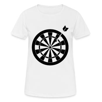 Dartboard - Women's Breathable T-Shirt - white - Front - AI Model Female 172 dark (172cm)
