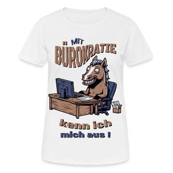 Office Hengst - Women's Breathable T-Shirt - white - Front - AI Model Female 172 dark (172cm)