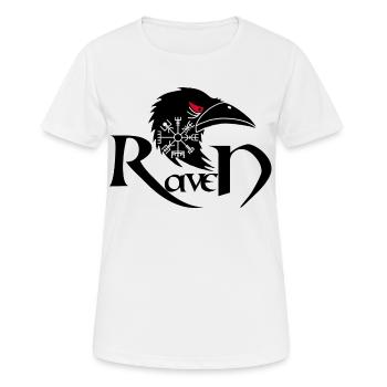 Raven für Reisende - Frauen T-Shirt atmungsaktiv - Weiß - Vorne - AI Model Female 172 dark (172cm)