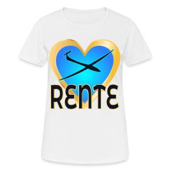 ABSCHIED KOLLEGEN RENTE Abflug - Frauen T-Shirt atmungsaktiv - Weiß - Vorne - AI Model Female 172 dark (172cm)