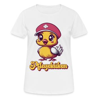 Nursing chick trainee geriatric nurse nurse - Women's Breathable T-Shirt - white - Front - AI Model Female 172 dark (172cm)
