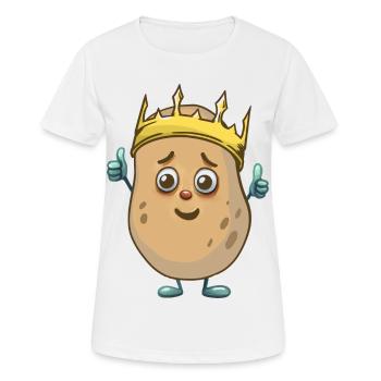 Pommes de terre Pommes de terre Légumes rois - T-shirt respirant Femme - blanc - Devant - AI Model Female 172 dark (172cm)