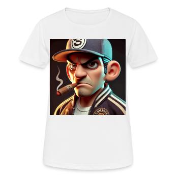 Angry man - Frauen T-Shirt atmungsaktiv - Weiß - Vorne - AI Model Female 172 dark (172cm)