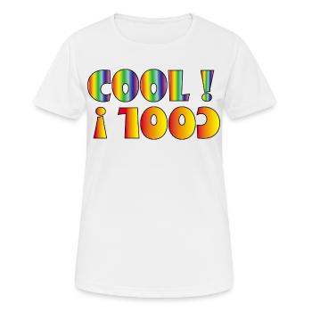 Entspannen - Frauen T-Shirt atmungsaktiv - Weiß - Vorne - AI Model Female 172 dark (172cm)