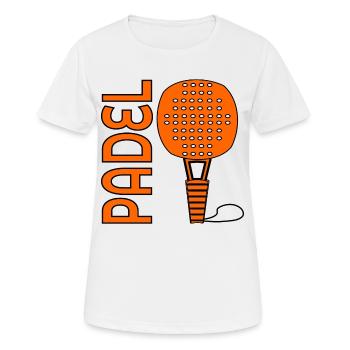PADEL TENNIS NETHERLANDS HOLLAND - Women's Breathable T-Shirt - white - Front - AI Model Female 172 dark (172cm)
