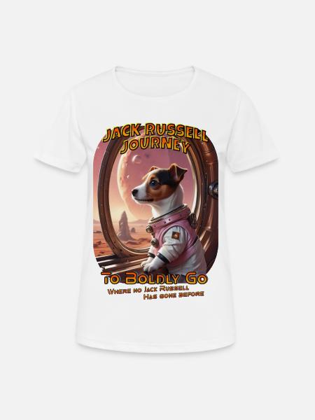 To Boldly Go where no Jack Russell has gone before - Women's Breathable T-Shirt - white