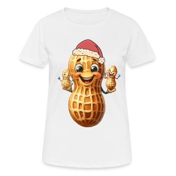 Cacahuètes Cacahuètes Noix Noix Enfant Enfants Bébé - T-shirt respirant Femme - blanc - Devant - AI Model Female 172 dark (172cm)