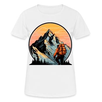 Alpiniste - T-shirt respirant Femme - blanc - Devant - AI Model Female 172 dark (172cm)