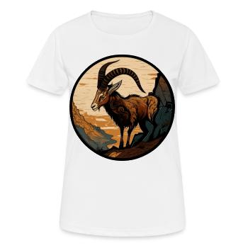 Capricorne - T-shirt respirant Femme - blanc - Devant - AI Model Female 172 dark (172cm)