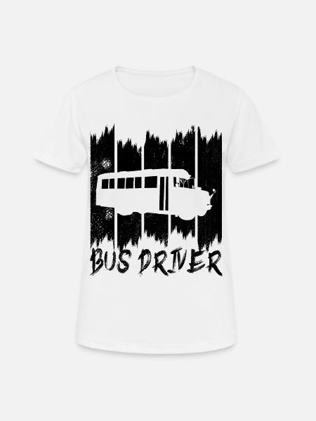 Bus Fahrer - Frauen T-Shirt atmungsaktiv - Weiß