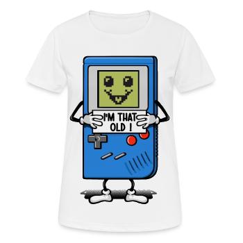 Vieux comme une console de jeux - T-shirt respirant Femme - blanc - Devant - AI Model Female 172 dark (172cm)
