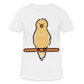 Melodic Canary - Women's Breathable T-Shirt - white - Front - AI Model Female 172 dark (172cm)