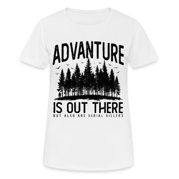 True Crime Crime Tueur en série Satire Cadeau - T-shirt respirant Femme - blanc - Devant - AI Model Female 172 dark (172cm)