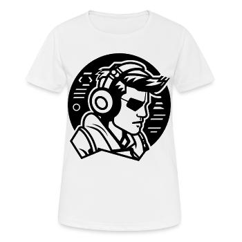 Amateurs de jeux - T-shirt respirant Femme - blanc - Devant - AI Model Female 172 dark (172cm)
