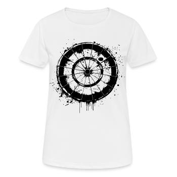 Dart Streetart - Frauen T-Shirt atmungsaktiv - Weiß - Vorne - AI Model Female 172 dark (172cm)