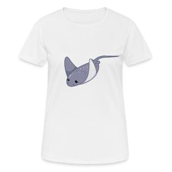 Elegant stingrays - Women's Breathable T-Shirt - white - Front - AI Model Female 172 dark (172cm)