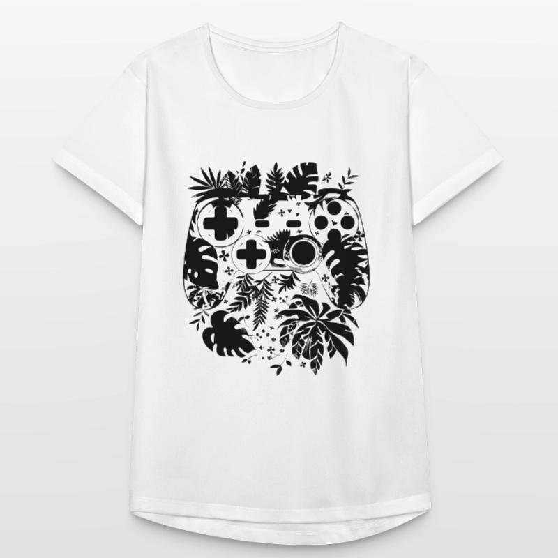 Spiel Controller Comic Stil Frauen T-Shirt atmungsaktiv