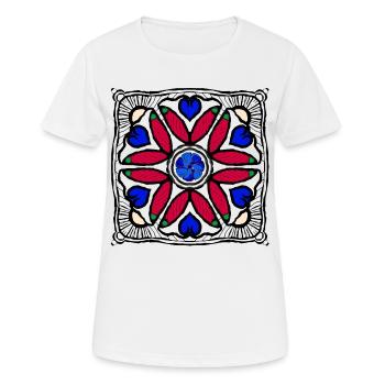 Pepperoni Pop Art - Women's Breathable T-Shirt - white - Front - AI Model Female 172 dark (172cm)