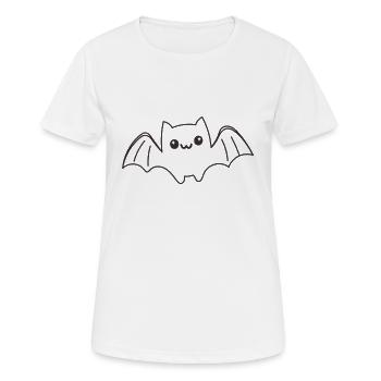 Chauve-souris nocturne - T-shirt respirant Femme - blanc - Devant - AI Model Female 172 dark (172cm)