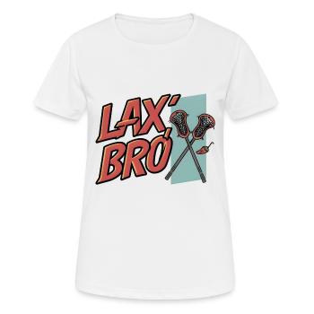 Lax, Bro - Women's Breathable T-Shirt - white - Front - AI Model Female 172 dark (172cm)