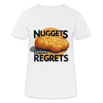 Les pépites avant les regrets - T-shirt respirant Femme - blanc - Devant - AI Model Female 172 dark (172cm)
